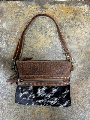 Myra Bag Cowhide and Leather Purse
