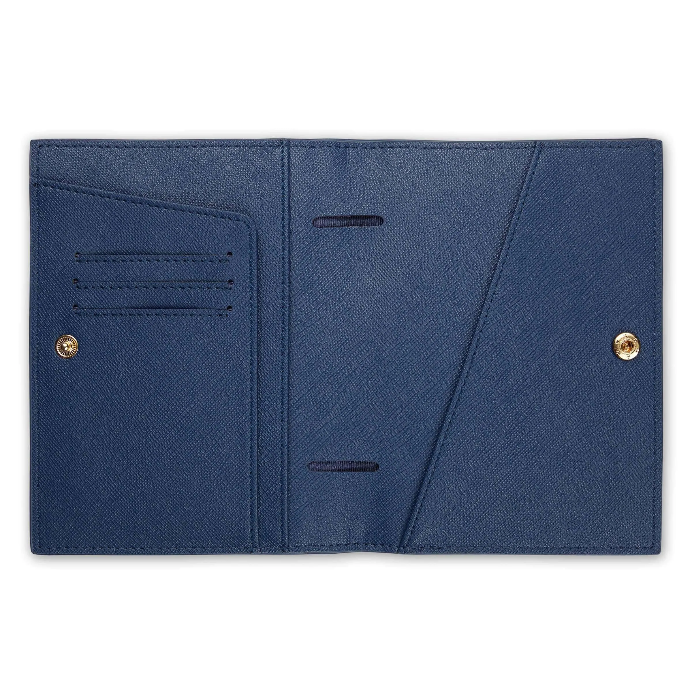 Navy - Saffiano Passport Cover