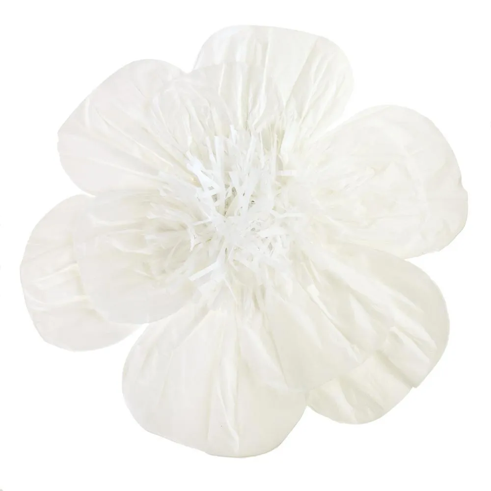 Paper Scalloped Magnolia Wall Flower, 20-Inch