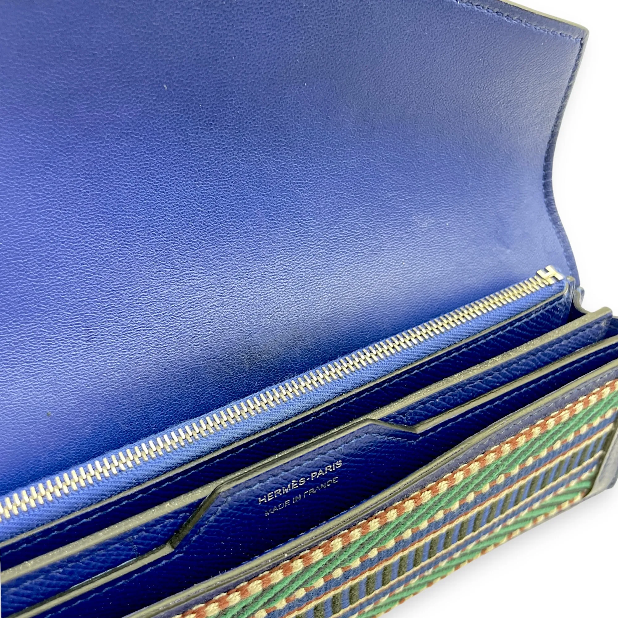 Passant Blue Electric Wallet in Epsom