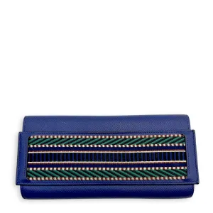 Passant Blue Electric Wallet in Epsom
