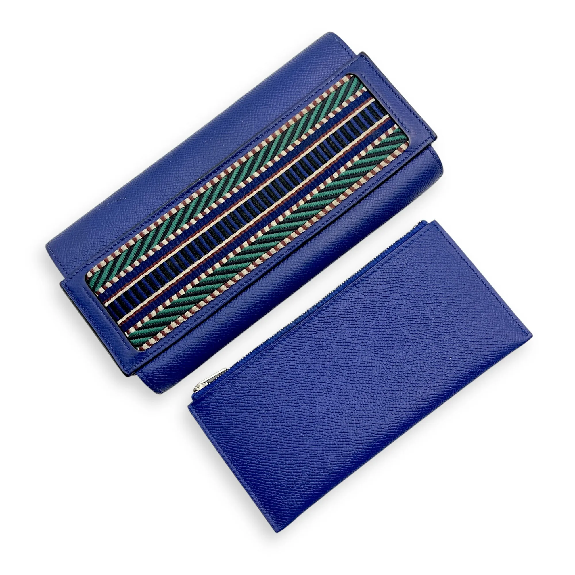 Passant Blue Electric Wallet in Epsom