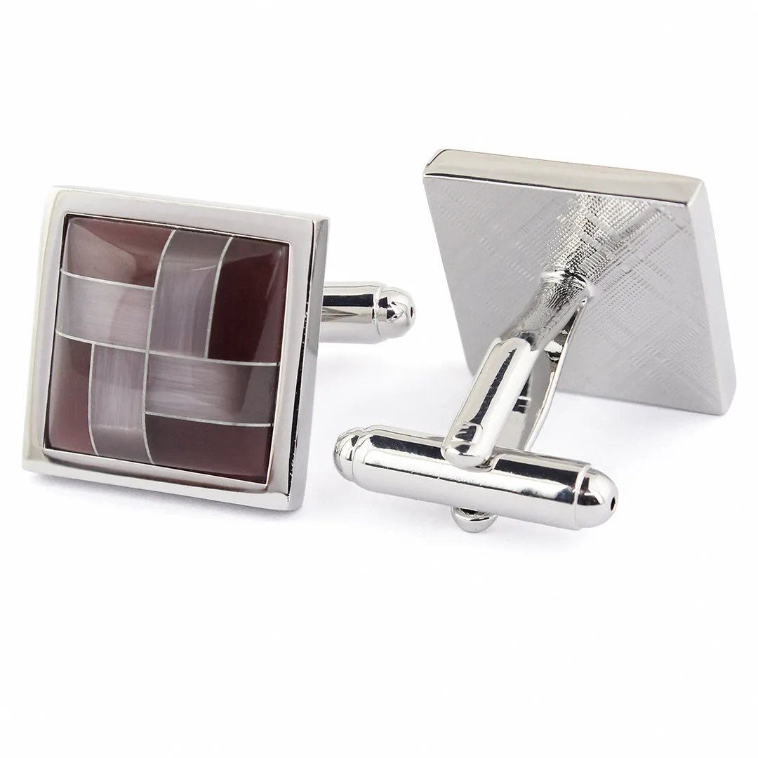 Peluche Regal Burgundy Cufflinks