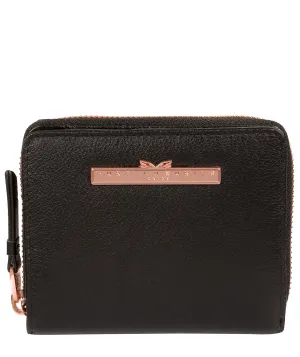 'Piper' Black Leather Purse