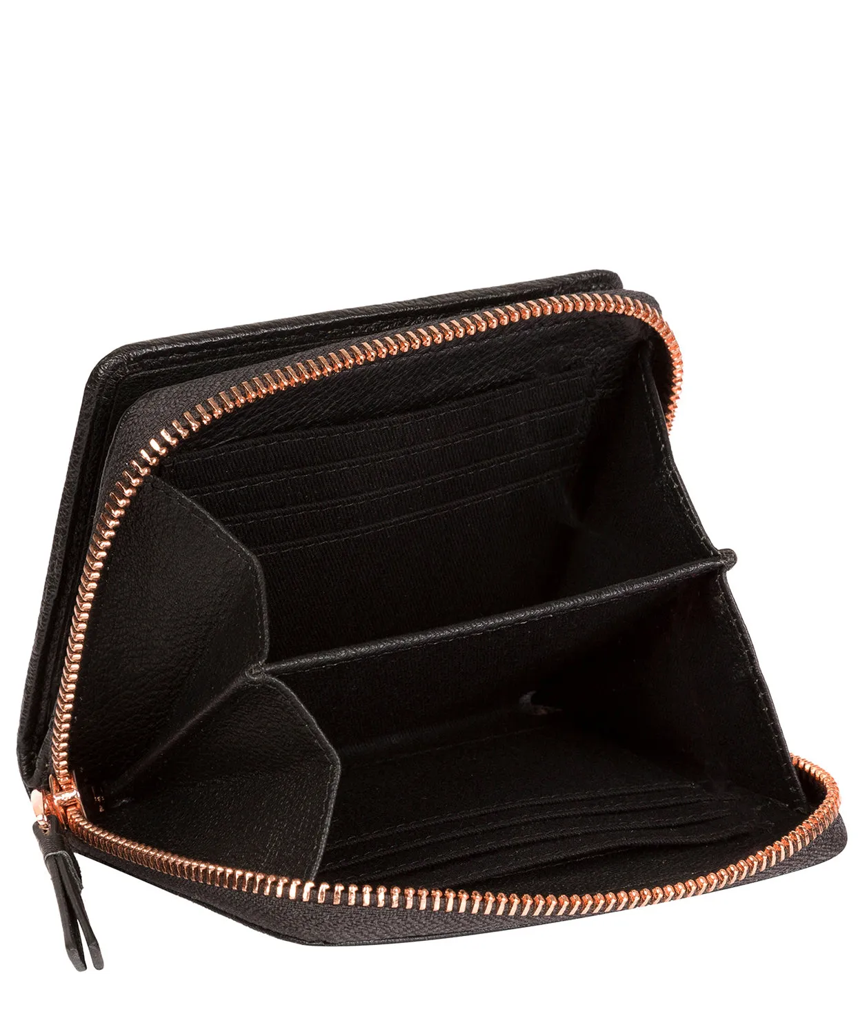 'Piper' Black Leather Purse