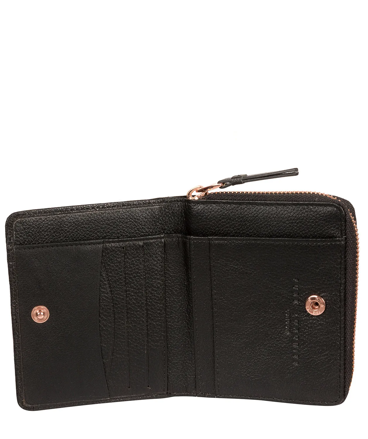 'Piper' Black Leather Purse