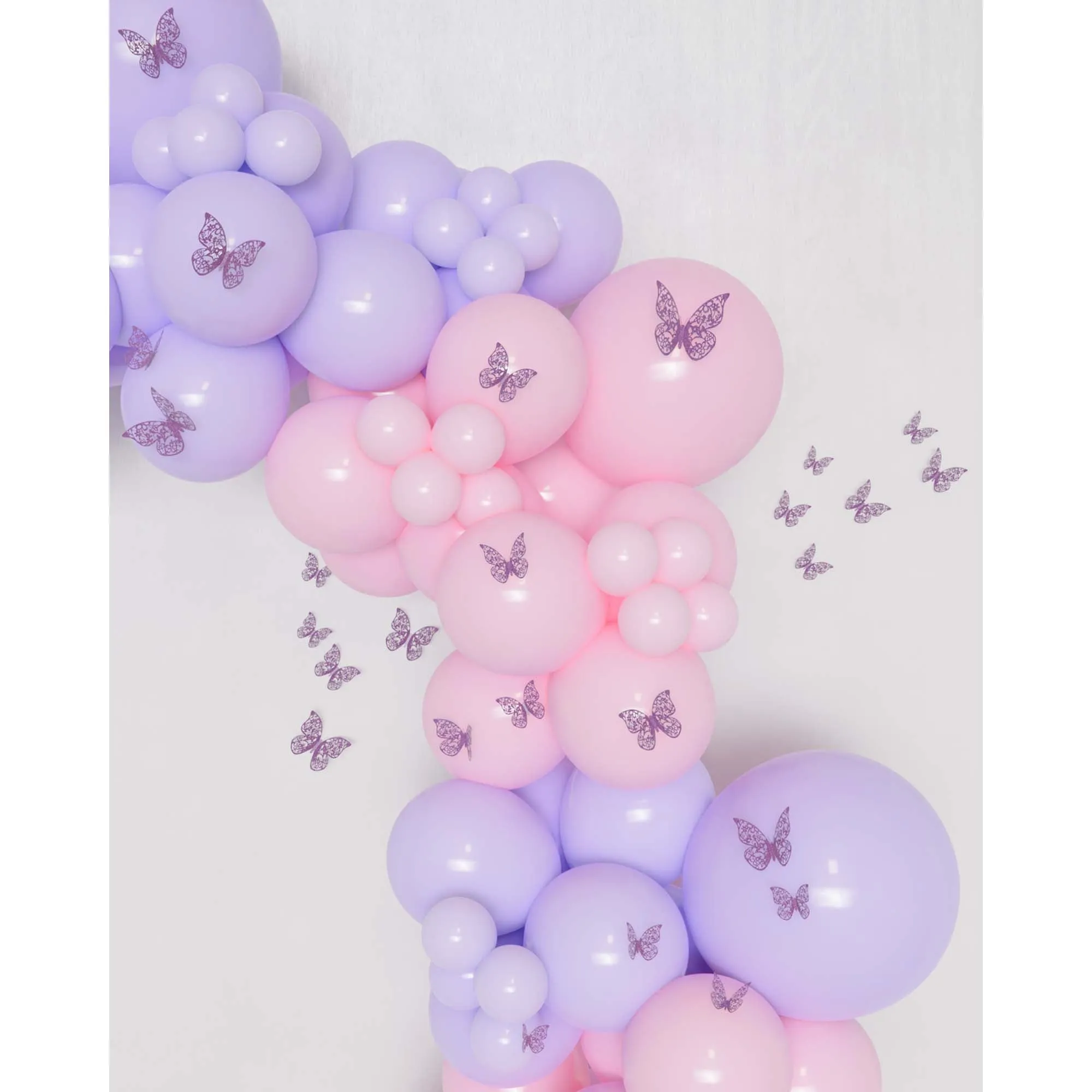 Purple 3D Butterfly Decorations, 12 Count