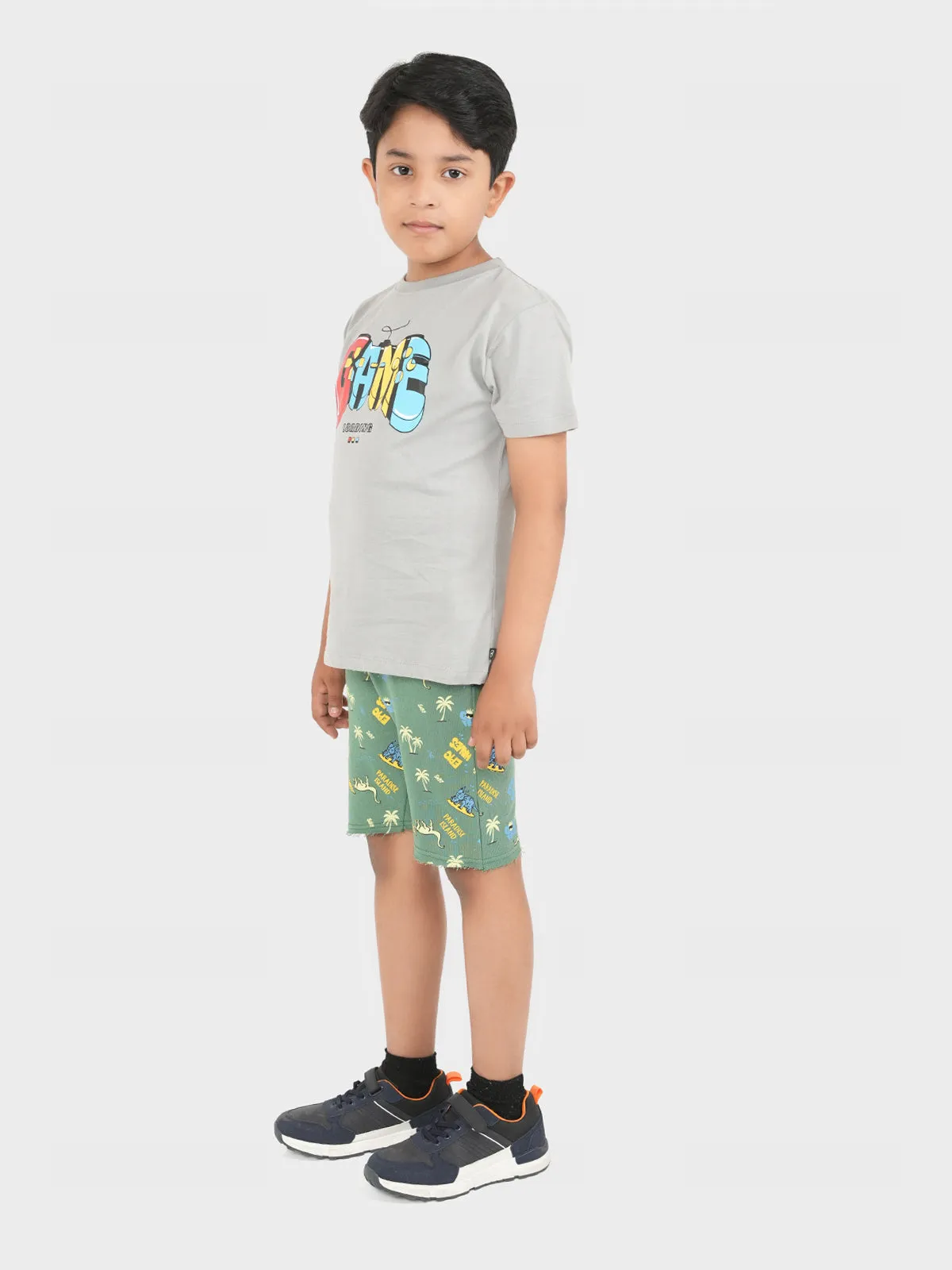 "ALED" Casual Terry Shorts