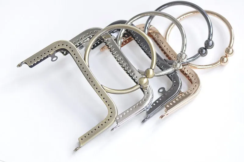 Retro Metal Purse Frame /Sewing Handle Purse Frame 12.5cm (5") Pick Color