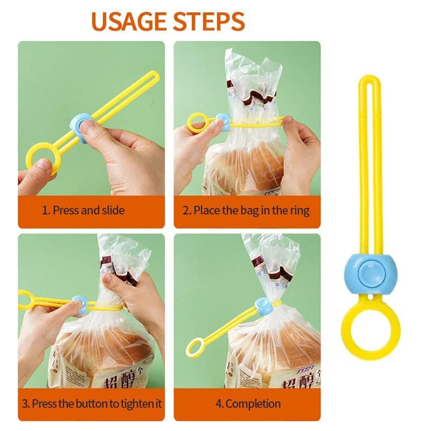Reusable Food Bag Clips, Multi-Purpose Sealer