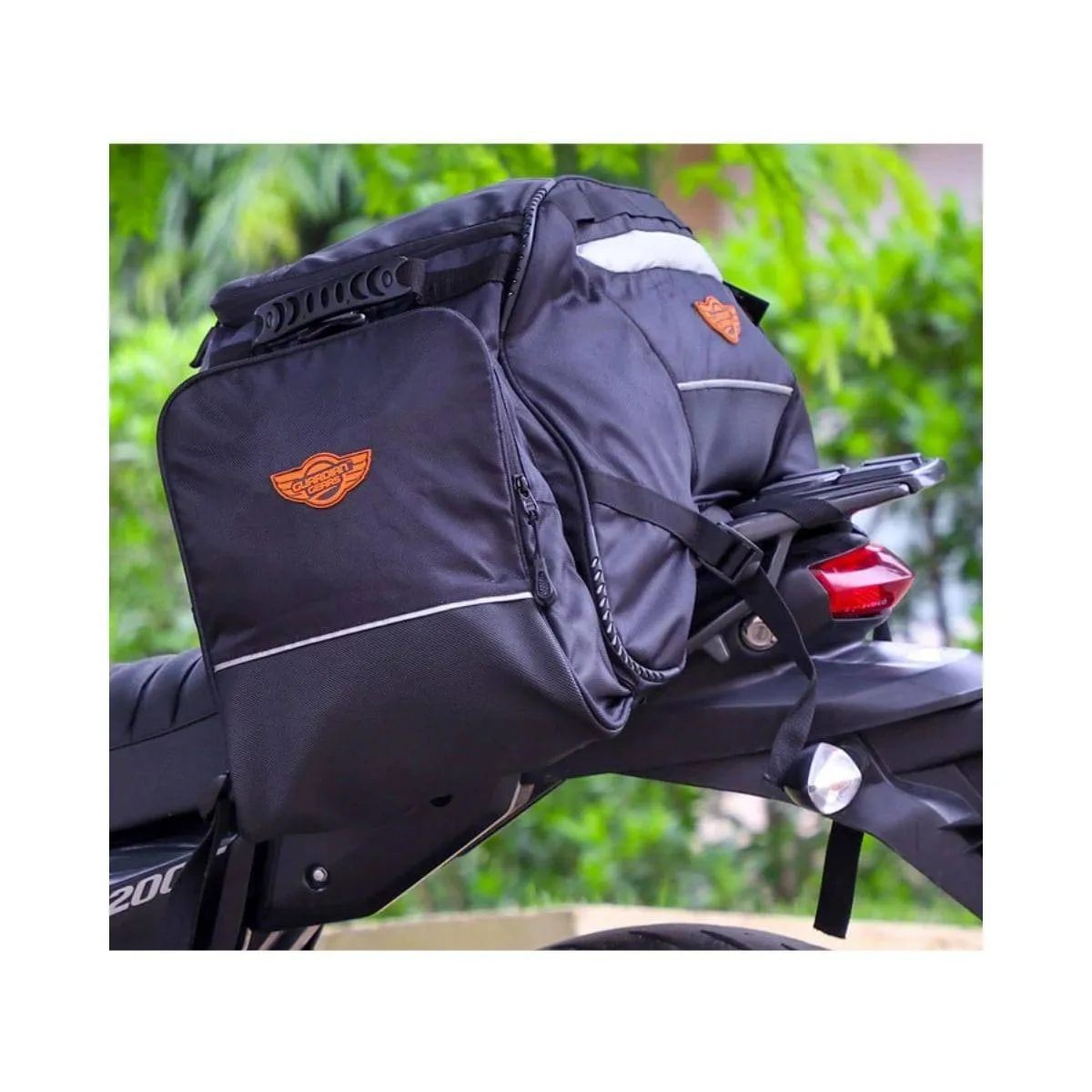 Rhino Mini 50L Tail Bag with Rain Cover - Black
