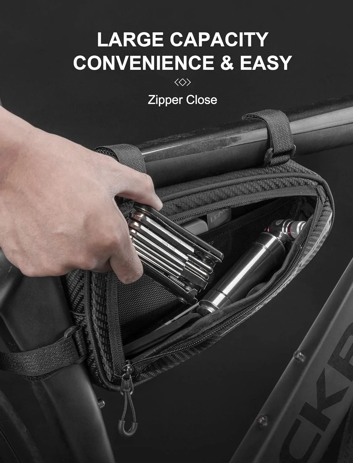 ROCKBROS Bike Triangle Bag Storage Bag Bicycle Frame Pouch Bag