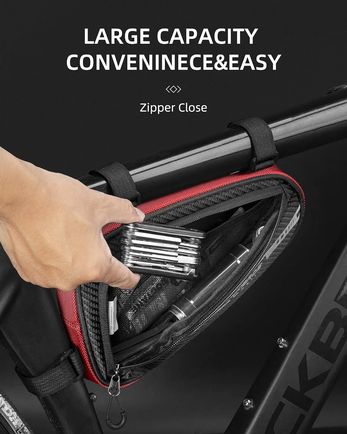 ROCKBROS Bike Triangle Bag Storage Bag Bicycle Frame Pouch Bag