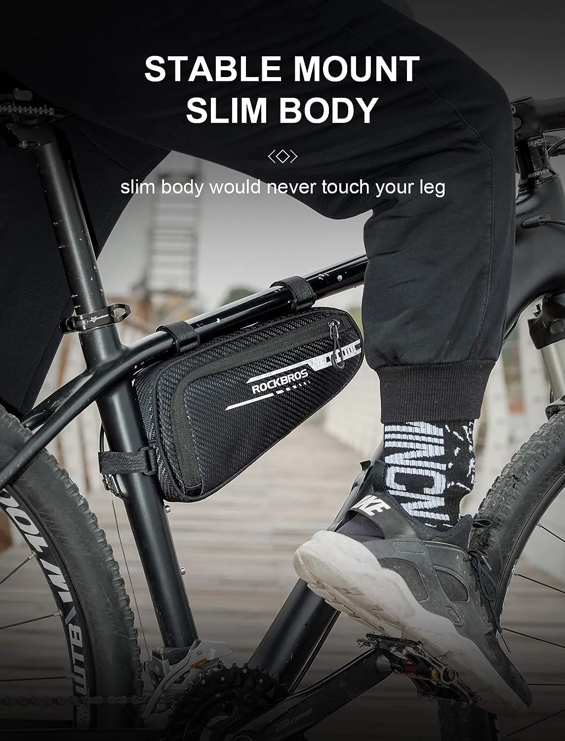 ROCKBROS Bike Triangle Bag Storage Bag Bicycle Frame Pouch Bag