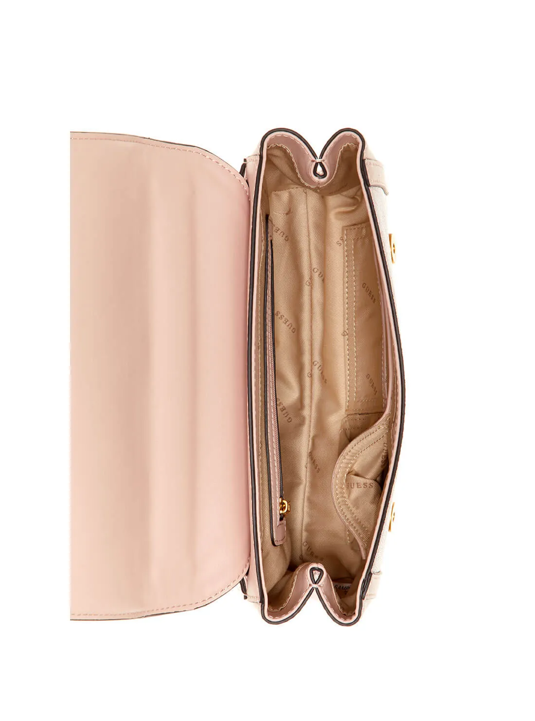 Rose Pink Katey Logo Shoulder Bag