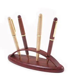 Rosewood 4 Pen Display Stand