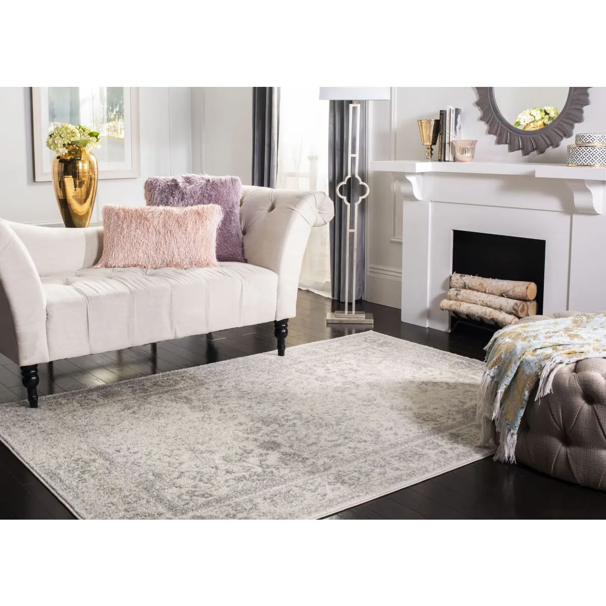 Safavieh Adirondack 109 Rug, Silver, ADR109
