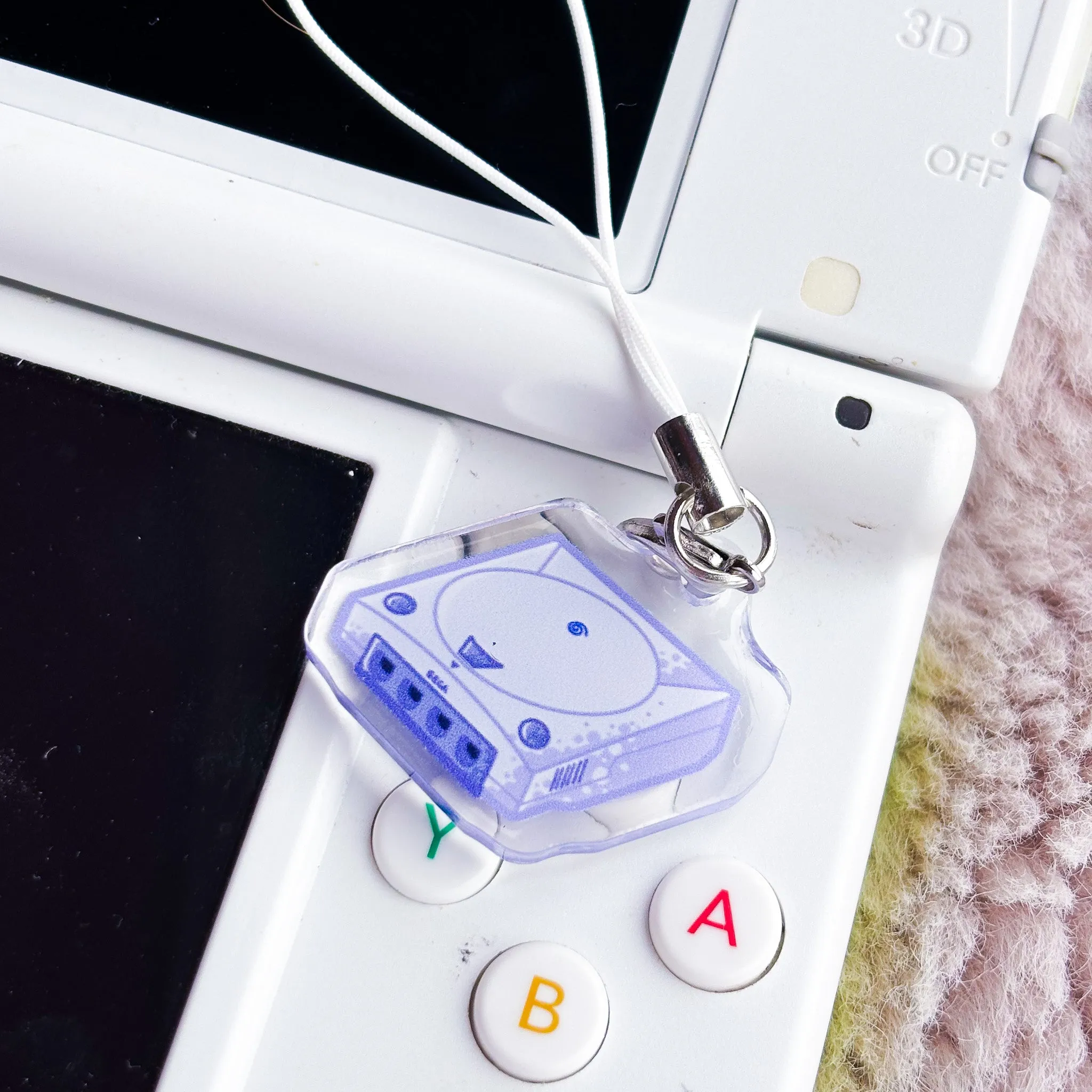 Sega Dreamcast Mini Charm | Retro Console Phone Charm Nostalgia Gift for Gamers