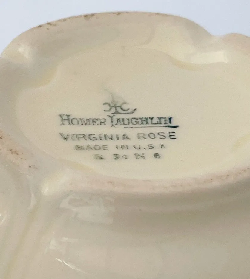Silver Rose Patrician Cranberry Bowl - Homer Laughlin