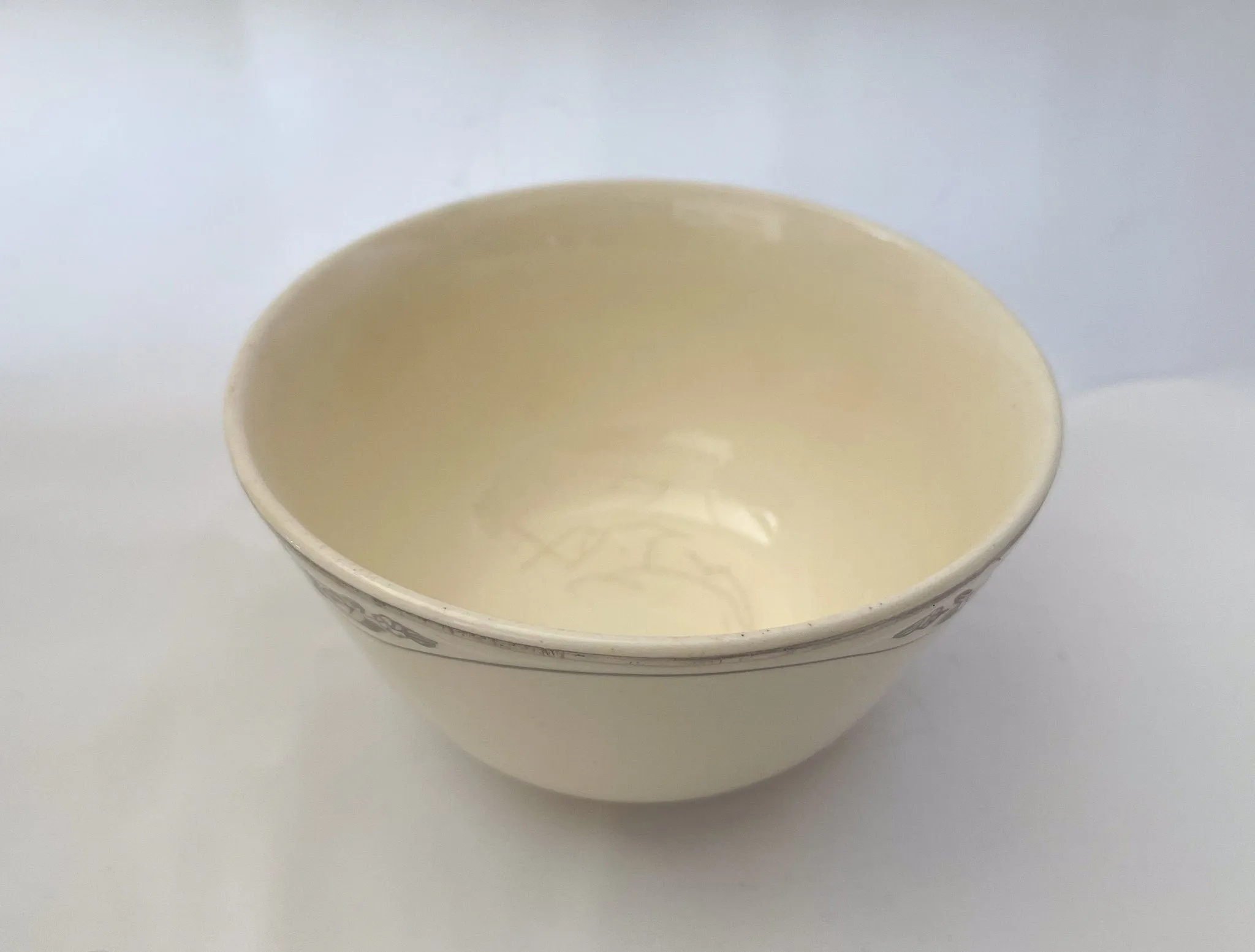 Silver Rose Patrician Cranberry Bowl - Homer Laughlin