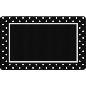 Simply Stylish Tropical Black & White Polka Dot Border