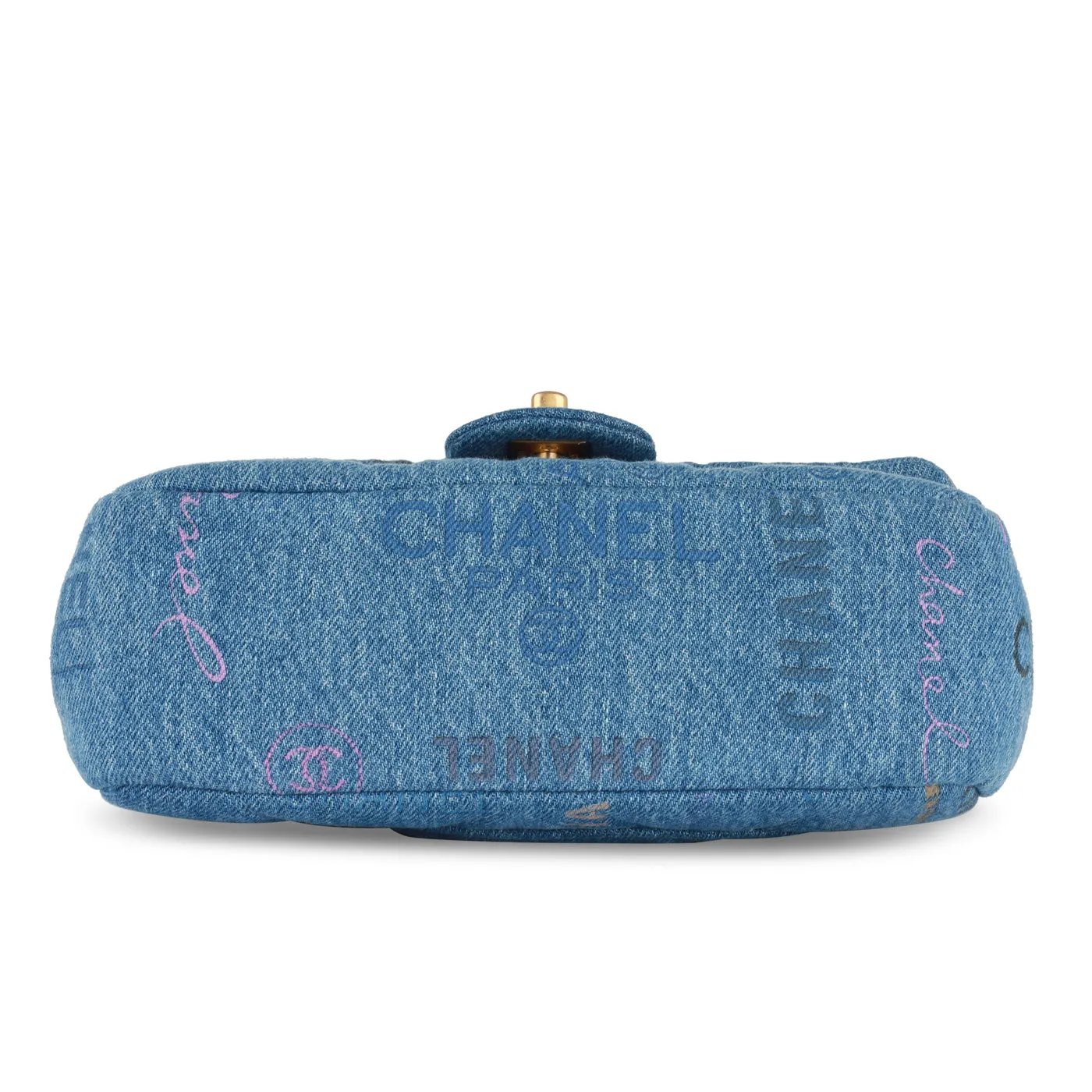 Small Flap Bag - Denim Logo