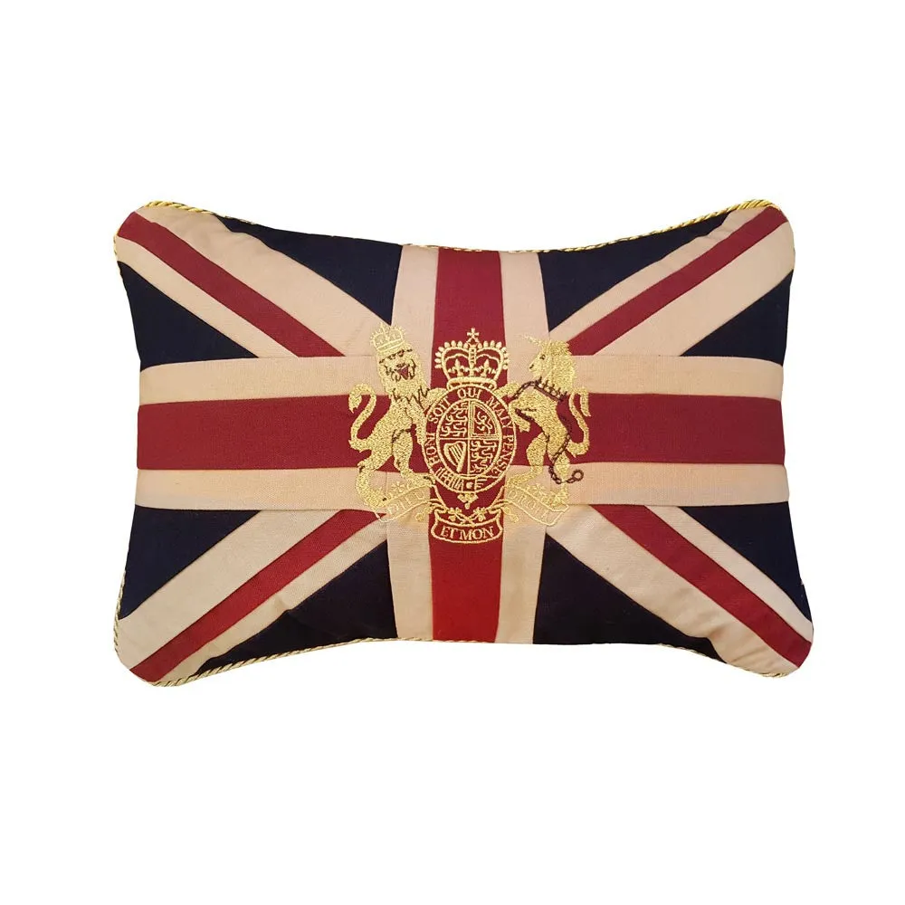 Small Union Jack Cushion - Crest 30 x 46 cm