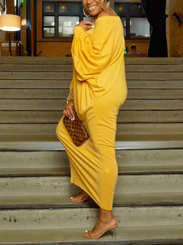 Solid Bandage Graceful Slit Dress