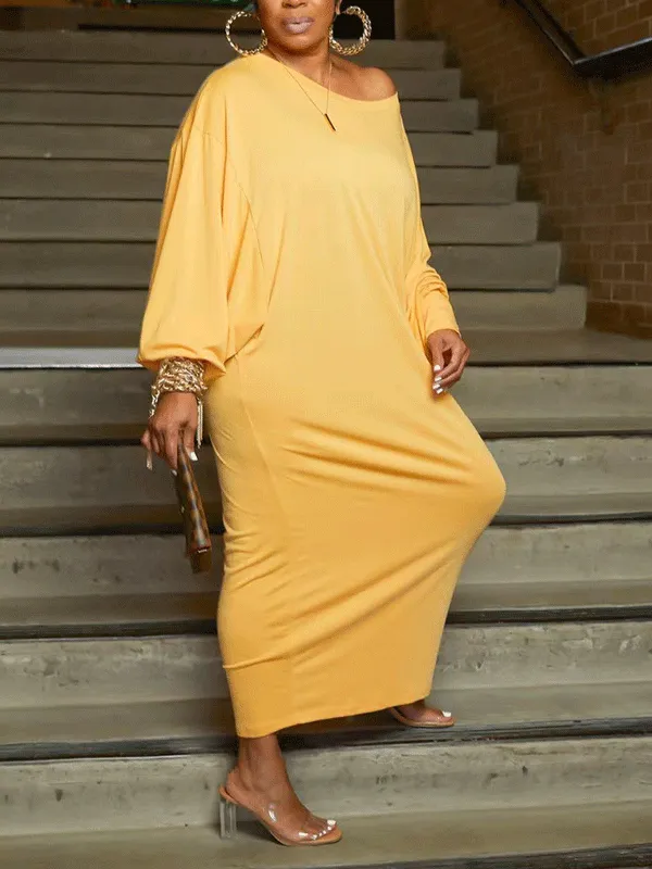 Solid Bandage Graceful Slit Dress