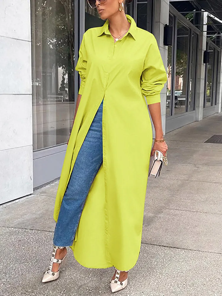 Solid Bright Graceful Printed Two-piece Suit
