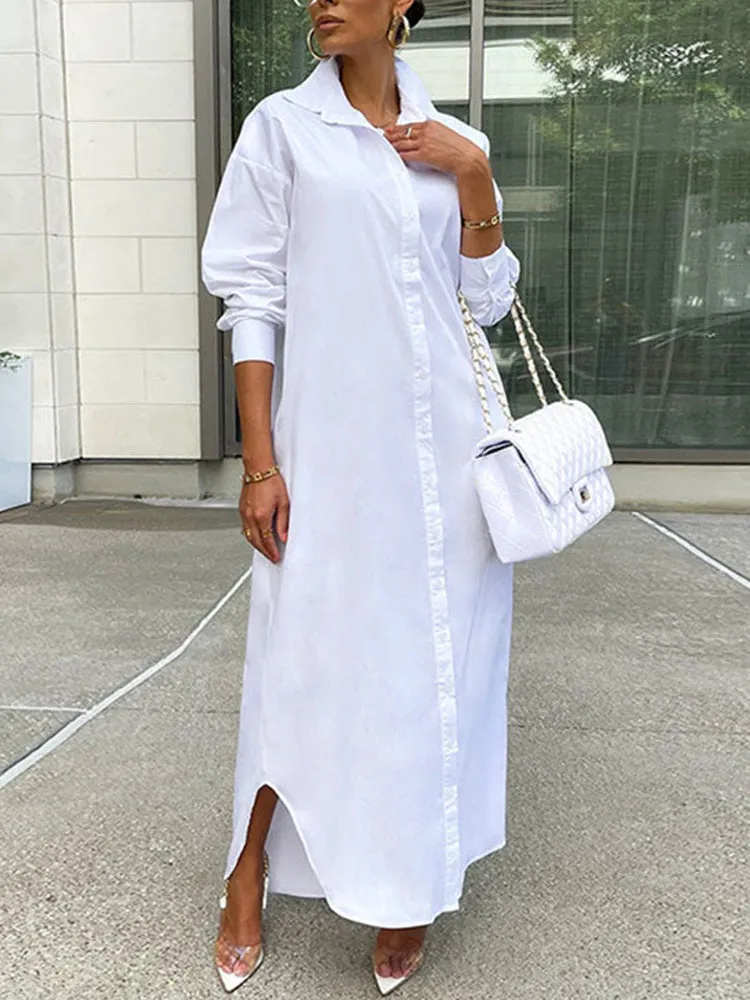 Solid Bright Graceful Printed Two-piece Suit