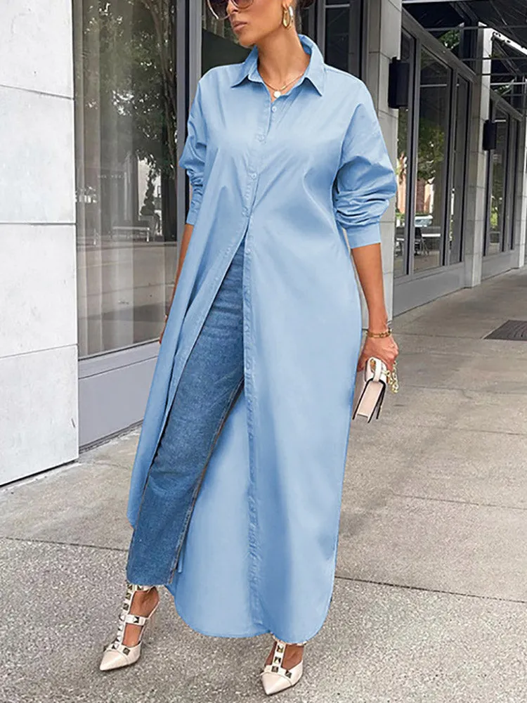 Solid Bright Graceful Printed Two-piece Suit