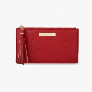 Sophia Tassel Fold Out Red Purse KLB1022