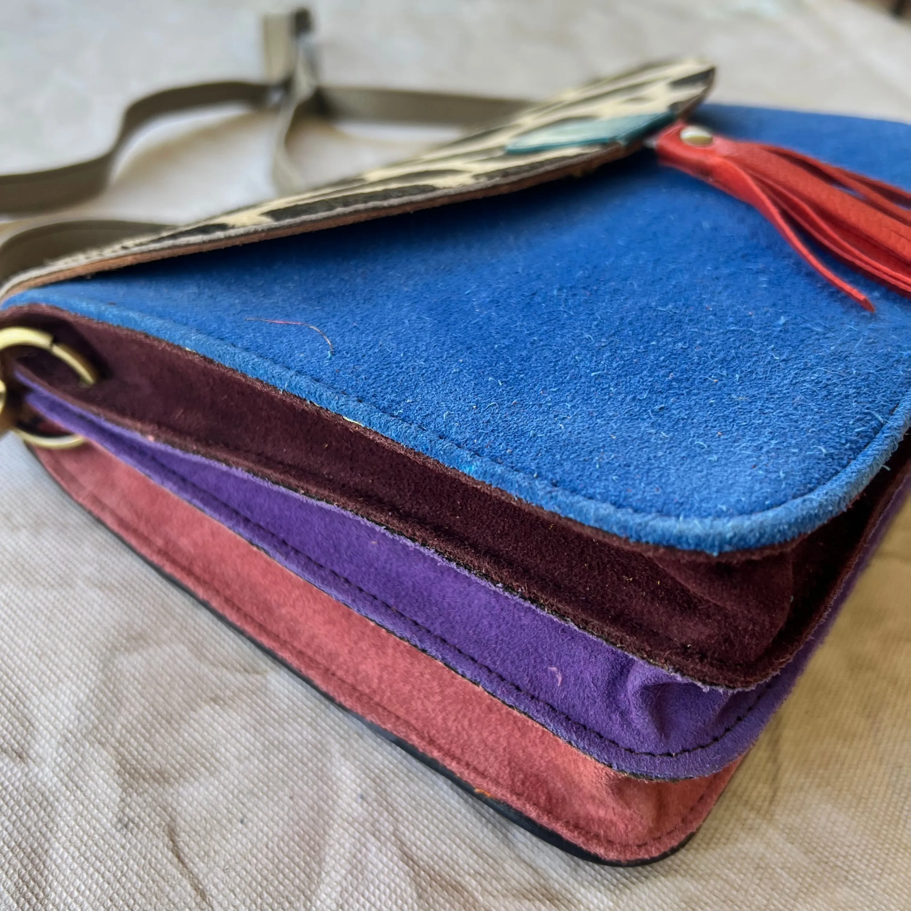 Soruka - Olivia Suede Crossbody, Royal
