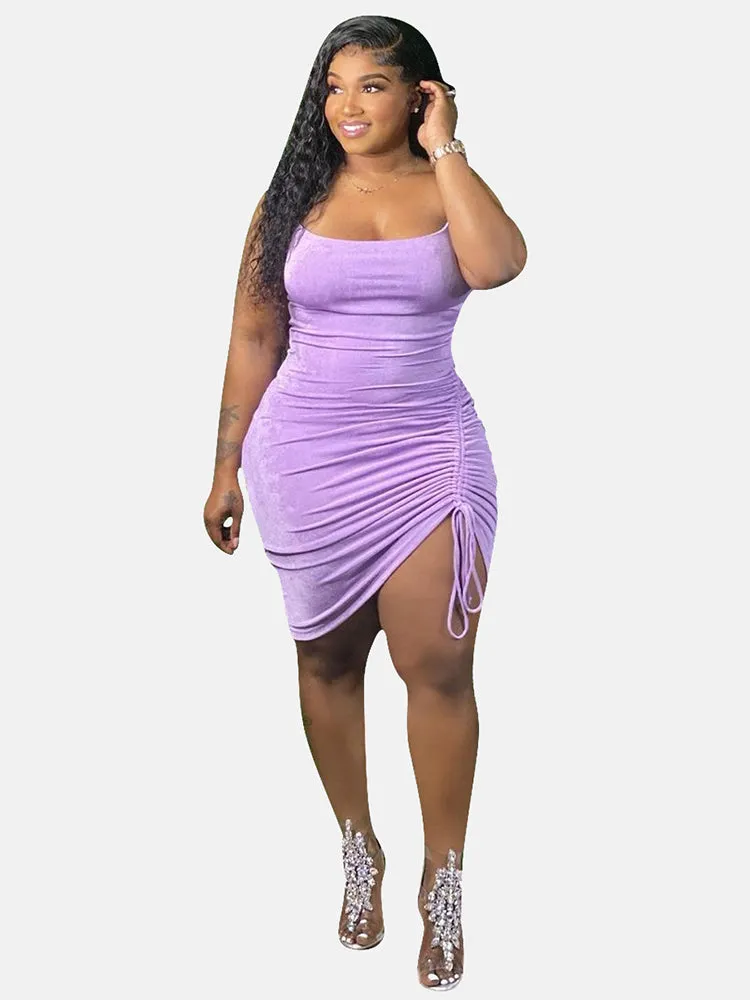 Spaghetti Strap Graceful Bodycon Maxi Dress
