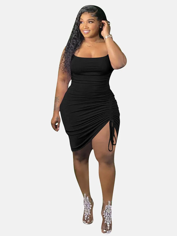 Spaghetti Strap Graceful Bodycon Maxi Dress