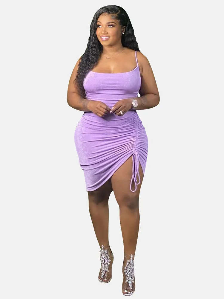 Spaghetti Strap Graceful Bodycon Maxi Dress