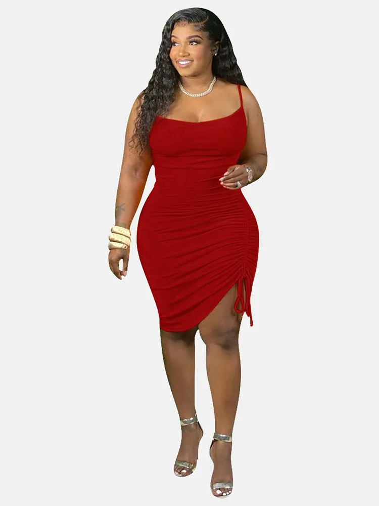 Spaghetti Strap Graceful Bodycon Maxi Dress