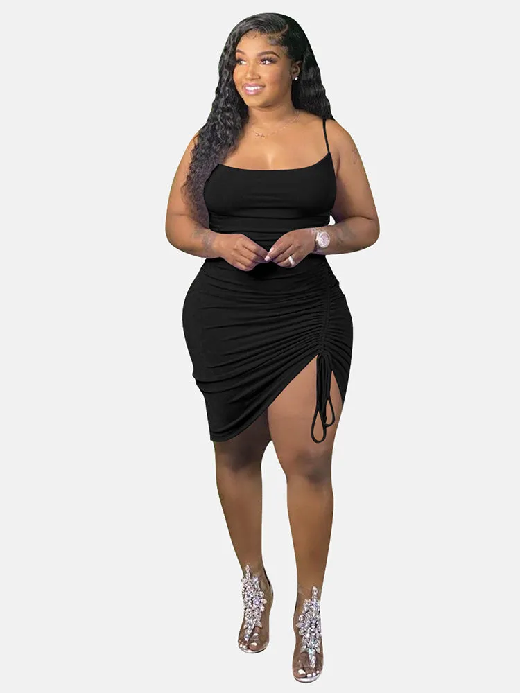 Spaghetti Strap Graceful Bodycon Maxi Dress