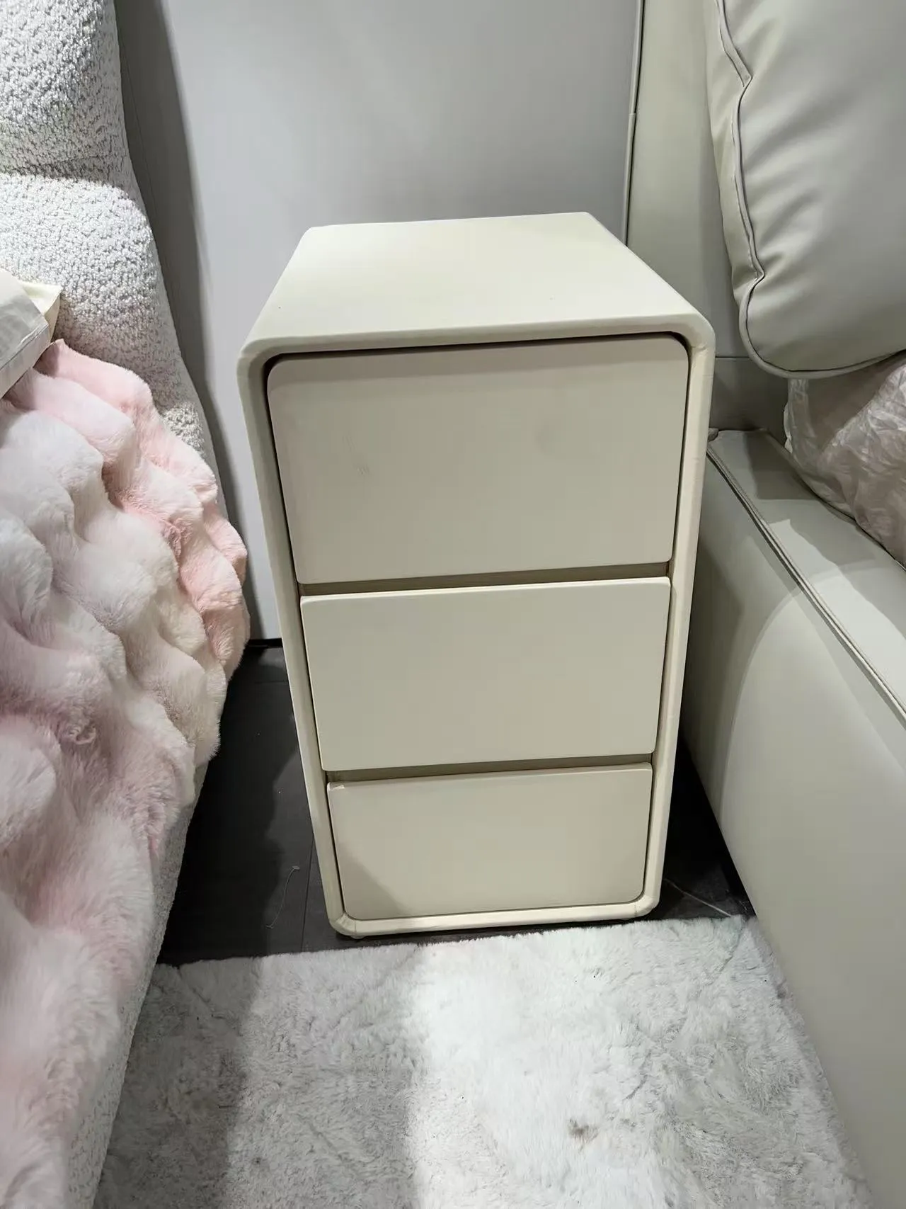 Stylish Solid Wood Bedside Table