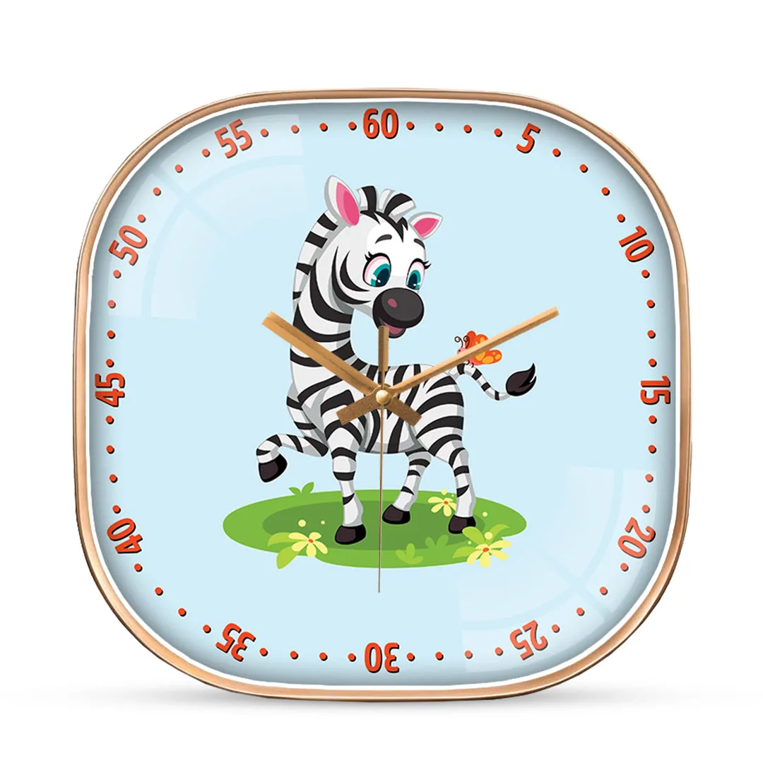 Stylish zebra wall clock