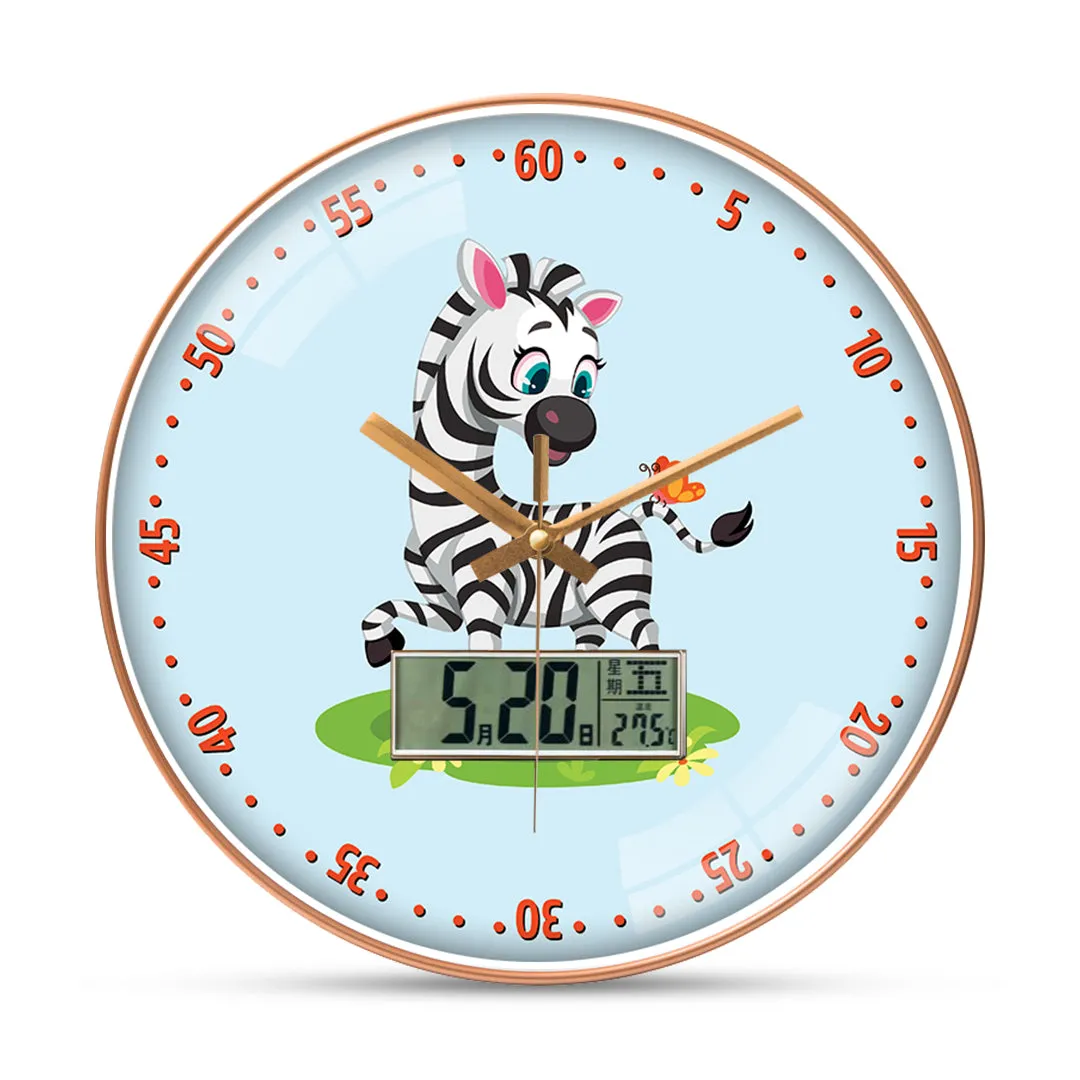 Stylish zebra wall clock