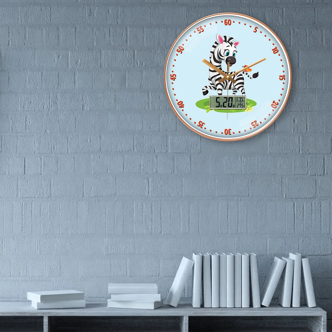 Stylish zebra wall clock
