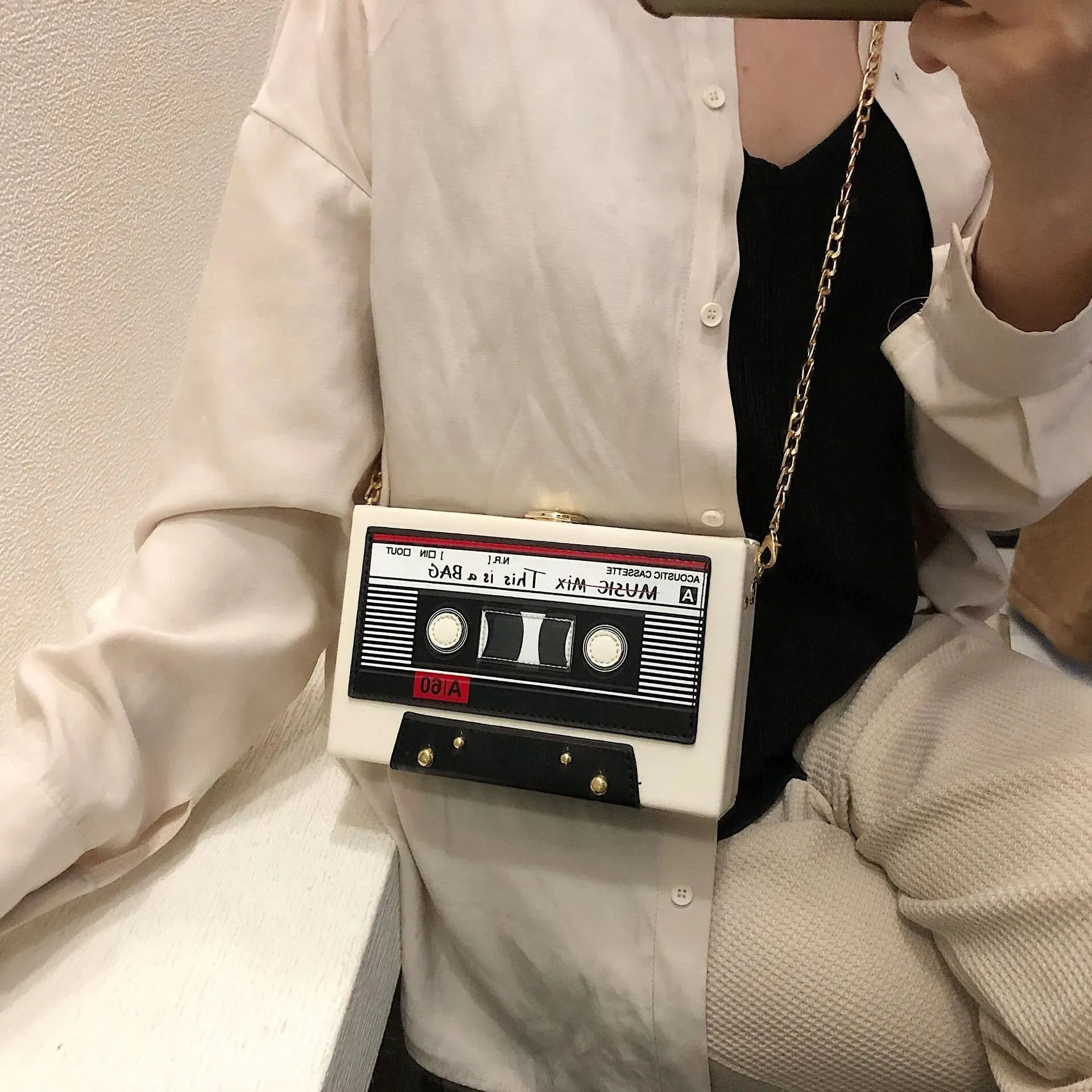 Summer Mix Tape Clutch Bag