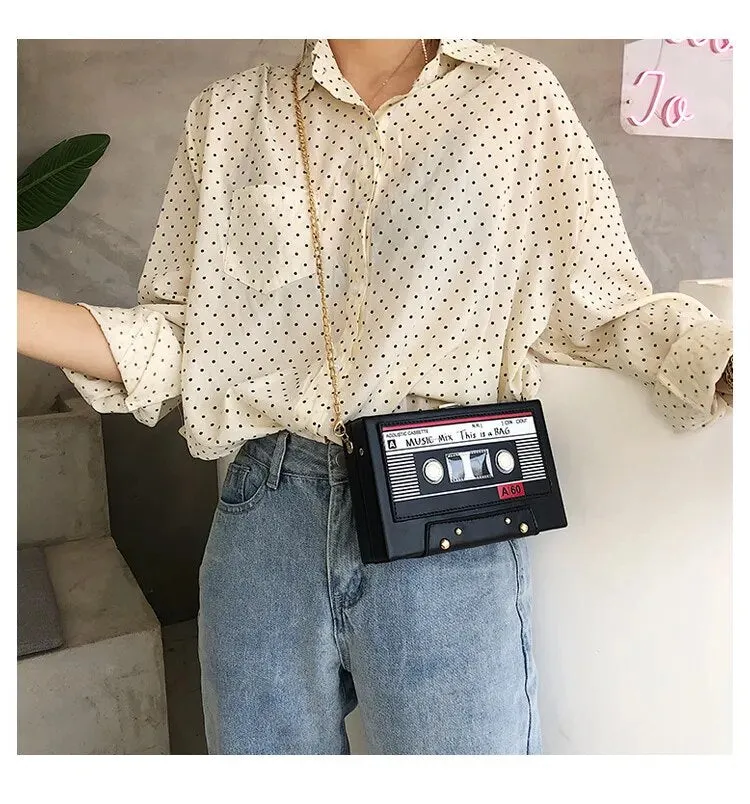 Summer Mix Tape Clutch Bag