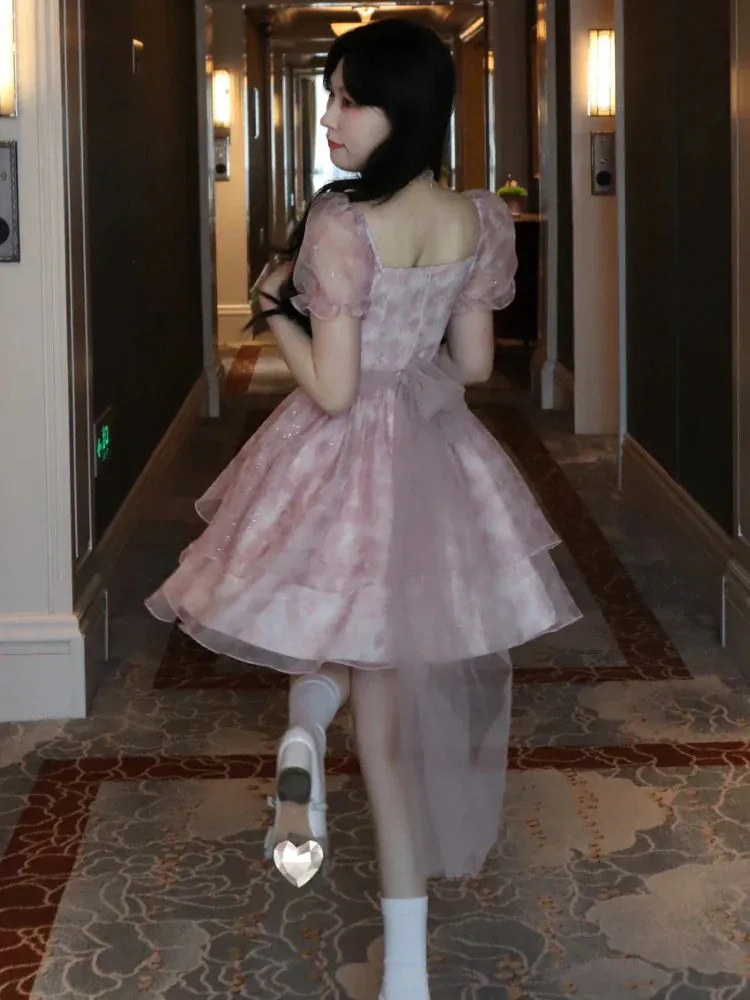 Summer Pink Graceful Kawaii Lolita Dress