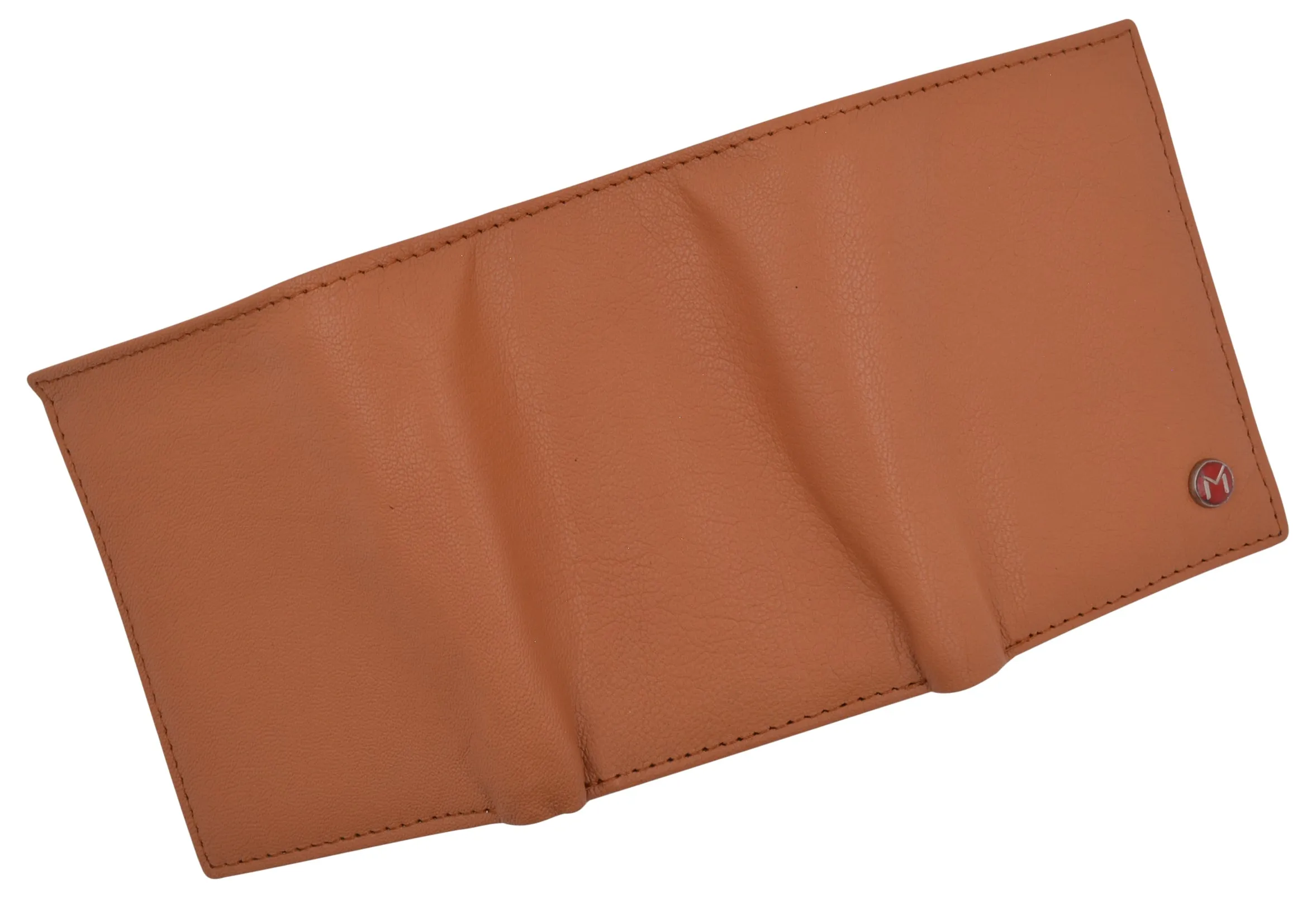 Swiss Marshall Mens Trifold Wallet RFID Blocking Genuine Leather Bifold ID Window