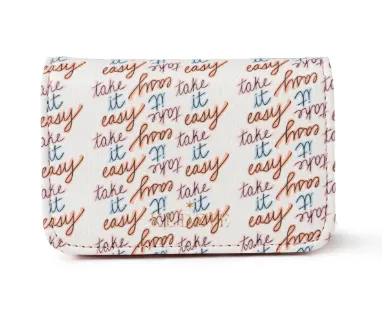 Take it Easy Faux Leather Mini Wallet