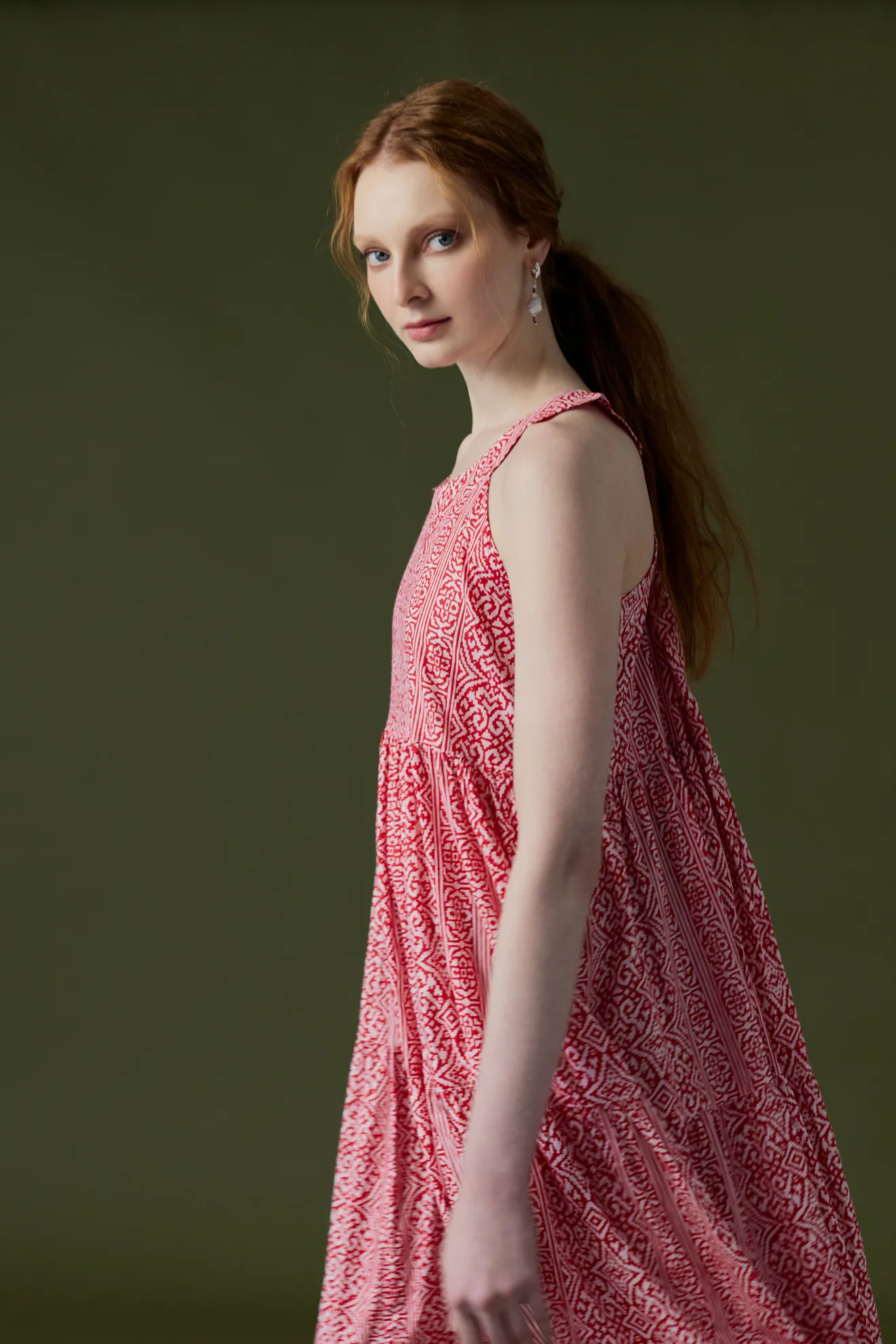 Tibet Regal Dress Red