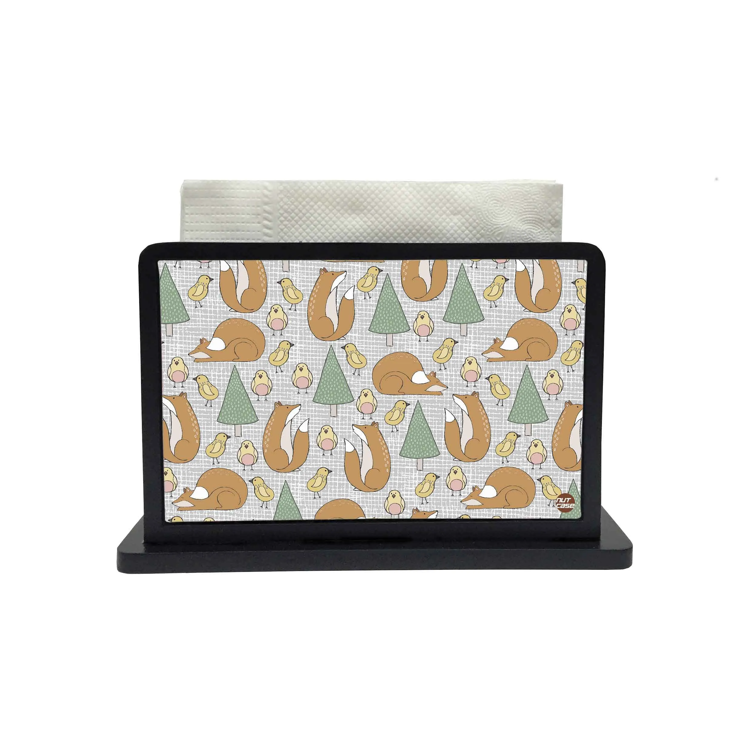 Tissue Holder Paper Napkin Stand -  VINTAGE WOODS